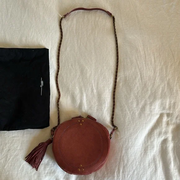 Jerome Dreyfuss Remi Crossbody in Bordeaux - Picture 6 of 8